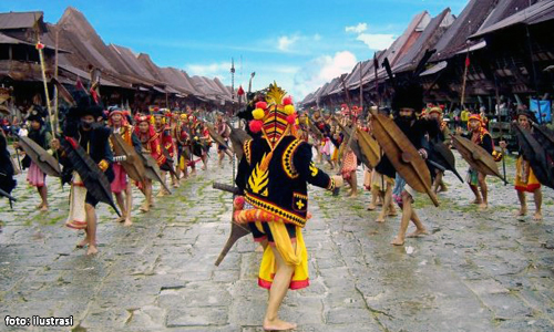 Ilustrasi visual nilai moral Ono Niha.